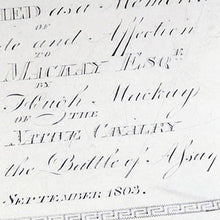 Load image into Gallery viewer, The Battle of Assaye- A George III Twin Handled Tray, London 1805