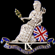 Load image into Gallery viewer, Royal Norfolk Regiment Brooch
