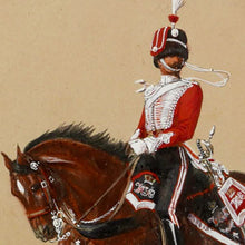 Load image into Gallery viewer, Westmoreland and Cumberland Hussars - Equestrian Study of an Officer, 1890
