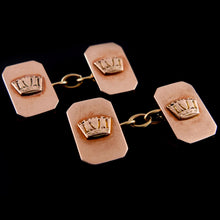 Load image into Gallery viewer, Royal Navy Cufflinks, Rose Gold
