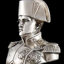 Load image into Gallery viewer, Silver Desk Bust of Emperor Napoleon I, 1900
