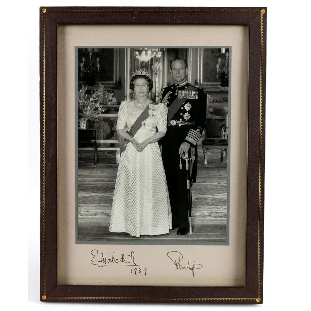 Royal Presentation Portrait of Queen Elizabeth and The Duke of Edinburgh, 1989