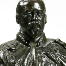 Load image into Gallery viewer, Small Bronze Bust of King Edward VII by Sydney March, 1901
