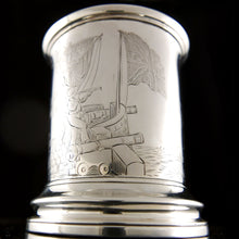 Load image into Gallery viewer, Victorian Naval Officer’s Silver Mug, 1848
