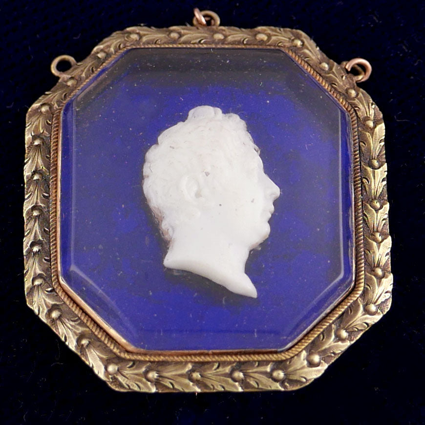 A Profile Portrait Brooch of George IV, 1820