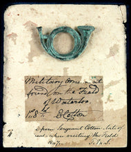 Load image into Gallery viewer, Waterloo Relic - Cotton Museum Light Infantry Bugle Horn Badge, 1815
