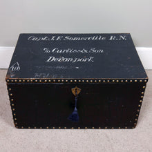 Load image into Gallery viewer, Captain Somerville RN Sea Chest, 1925
