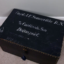 Load image into Gallery viewer, Captain Somerville RN Sea Chest, 1925