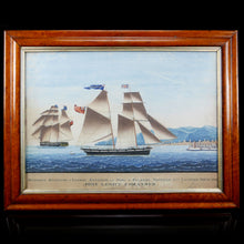 Load image into Gallery viewer, The Schooner Sovereign Entering Palermo - Sicilian School, 1832