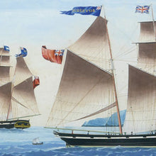 Load image into Gallery viewer, The Schooner Sovereign Entering Palermo - Sicilian School, 1832