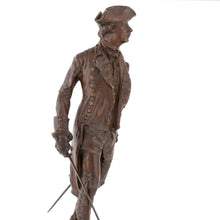 Load image into Gallery viewer, A Bronze figure of General James Wolfe, signed and dated ‘V. March 1912’