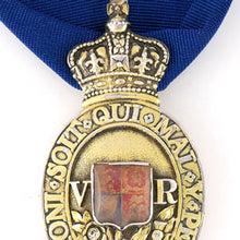 Load image into Gallery viewer, A Victorian silver-gilt Queen's Messenger badge, 1837