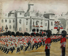 Load image into Gallery viewer, Grenadier Guards on Horse Guards Parade - Greville Irwin RBA, 1935