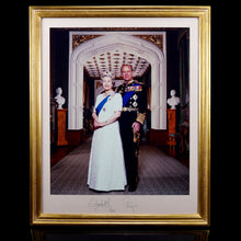 Load image into Gallery viewer, Large Royal Presentation Portrait of The Queen and The Duke of Edinburgh, 1995