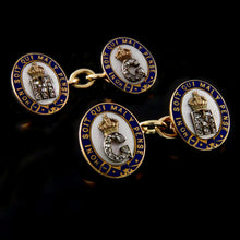 Load image into Gallery viewer, George V and Queen Mary Royal Presentation Cufflinks