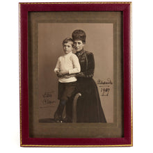 Load image into Gallery viewer, Alexandra, Princess of Wales & Prince Olav, 1909