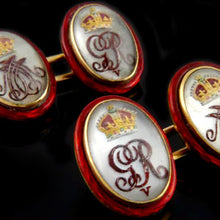 Load image into Gallery viewer, George V and Queen Mary Royal Presentation Cufflinks