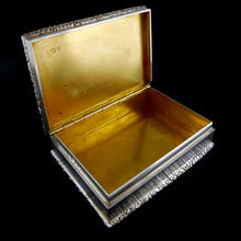 Load image into Gallery viewer, HM Queen Elizabeth The Queen Mother Royal Presentation Silver Table Box, 1962