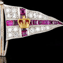 Load image into Gallery viewer, Royal Yacht Squadron Burgee Brooch