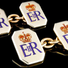 Load image into Gallery viewer, Elizabeth II Royal Presentation Cufflinks
