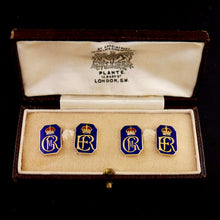 Load image into Gallery viewer, King George VI and Queen Elizabeth Royal Presentation Cufflinks, 1936-39