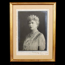 Load image into Gallery viewer, Signed Royal Presentation Portrait Photograph of Queen Mary, 1930