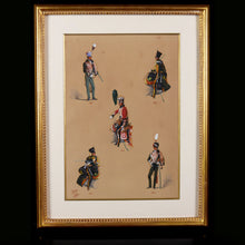 Load image into Gallery viewer, A Pair of 7th Hussars Uniform Studies, 1880