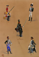 Load image into Gallery viewer, A Pair of 7th Hussars Uniform Studies, 1880