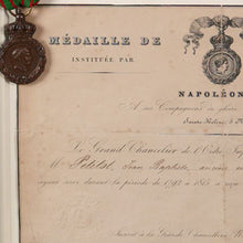Load image into Gallery viewer, St. Helena Medal and Document
