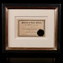 Load image into Gallery viewer, Lord Nelson Funeral Ticket - A Pass for the State Funeral, 1806