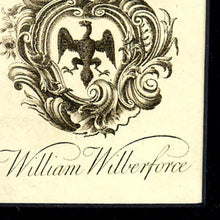 Load image into Gallery viewer, Bookplate - William Wilberforce MP, 1780