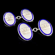 Load image into Gallery viewer, Royal Navy Silver Cufflinks