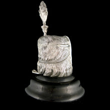 Load image into Gallery viewer, 4th (Queen’s Own) Hussars - Silver Busby Snuff Mull, 1935