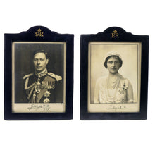Load image into Gallery viewer, George VI and Queen Elizabeth - A Pair of Royal Presentation Portrait Photographs, 1939