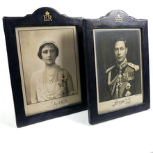 Load image into Gallery viewer, George VI and Queen Elizabeth - A Pair of Royal Presentation Portrait Photographs, 1939