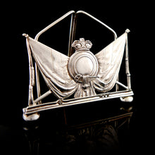 Load image into Gallery viewer, A Victorian Regimental Menu Holder, 1894