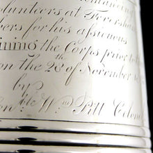 Load image into Gallery viewer, Rt Hon William Pitt Cinque Port Volunteers Tankard, 1803