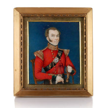 Load image into Gallery viewer, Company School Portrait Miniature of an Officer of the 31st Bengal Light Infantry, 1856