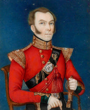Load image into Gallery viewer, Company School Portrait Miniature of an Officer of the 31st Bengal Light Infantry, 1856