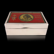 Load image into Gallery viewer, Silver Mounted Boer War Relic Cigarette Box, 1907