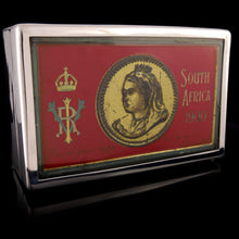 Load image into Gallery viewer, Silver Mounted Boer War Relic Cigarette Box, 1907