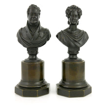 Load image into Gallery viewer, A Pair of Miniature Busts of King William IV and Queen Adelaide, 1830