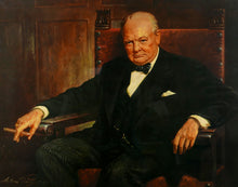 Load image into Gallery viewer, Second World War Winston Churchill Portrait Print, 1943