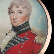 Load image into Gallery viewer, Portrait Miniature of the Captain Jeremiah Crampton (of the Forlorn Hope at Badajoz), 1799