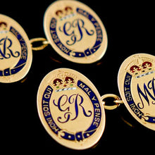 Load image into Gallery viewer, George V and Queen Mary Royal Presentation Cufflinks