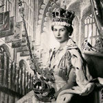 Load image into Gallery viewer, A Royal Presentation Coronation Portrait of H.M. Queen Elizabeth II by Cecil Beaton, signed and dated 1953