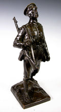 Load image into Gallery viewer, Early 20th Century Bronze Figure of an ‘Old Contemptible’, signed and dated 1915