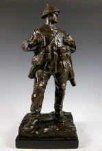 Load image into Gallery viewer, Early 20th Century Bronze Model of a British Infantryman of the Great War on integral naturalistic base, by William McMillan, C.V.O., R.A. (1887-1977), signed and circa 1925
