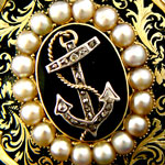 Load image into Gallery viewer, 1848 Memorial Brooch to Admiral McKerlie, one-armed veteran of Trafalgar