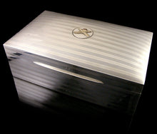 Load image into Gallery viewer, Machine Gun Corps Silver Cigar Box, 1920s